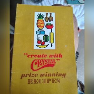 Crystal Prize Winning Recipes Book/ Vintage N.Calif...women/ Great Shape / Info